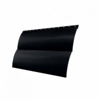 Металлический сайдинг БлокХаус GL 0,5 Velur, цвет: RAL 9005