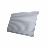 Металлический сайдинг Вертикаль Gofr GL 0,5 Satin, цвет: RAL 9006
