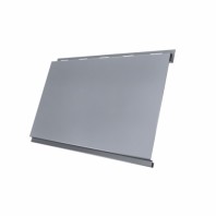 Металлический сайдинг Вертикаль Classic GL 0,5 Satin, цвет: RAL 9006