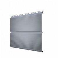 Металлический сайдинг Экобрус Gofr GL, PE 0.45, цвет: 9006