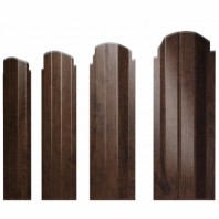 П-образный А фигурный штакетник 0.45 Print Elite Antique Wood