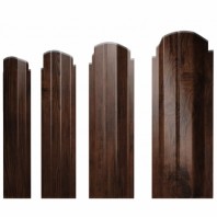 П-образный А фигурный штакетник 0.45 Print Elite Cherry Wood