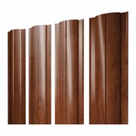 Штакетник металлический круглый 0.5 мм, Print Elite Rowan Wood