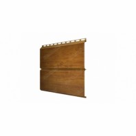 Металлический сайдинг Экобрус, GL 0,45 Print Twincolor, цвет: Golden Wood