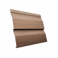 Металлический сайдинг GL корабельная доска XL 0,45 мм Print Twincolor, цвет: Honey Wood