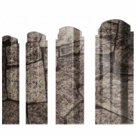 П-образный А фигурный штакетник 0.45 Print Elite King Wood