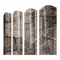 Круглый фигурный штакетник 0.45  Print Elite King Stone