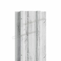 Штакетник прямоугольный фигурный МП, Lane-O, 0.5 мм Ecosteel, Беленый дуб