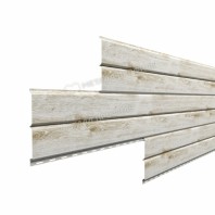 Софит Металлпрофиль, металлический полная перфорация, Ecosteel MA 0.5 мм, Беленый дуб