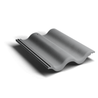 Цементно-песчаная рядовая черепица Kriastak Lite, цвет: неокрашенный серый