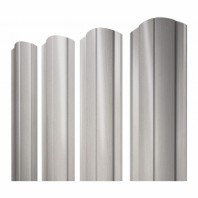 Круглый фигурный штакетник 0.45  Print Elite Milky Wood