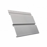 Софит Grand Line Квадро брус, металлический полная перфорация, Print Twincolor 0.45 мм, Milky Wood