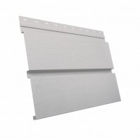 Металлический сайдинг Брус Квадро GL, Print Twincolor 0,45, цвет: Milky Wood