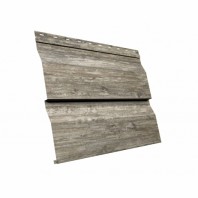 Металлический сайдинг GL корабельная доска XL 0,45 мм Print Twincolor, цвет: Nordic Wood