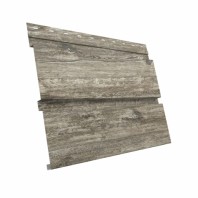 Металлический сайдинг Брус Квадро GL, Print Twincolor 0,45, цвет: Nordic Wood