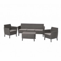 Комплект садовой мебели Salemo 3 Seater Set, коричневый