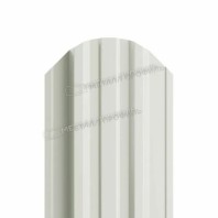 Штакетник круглый фигурный МП, Trapeze-O, 0.45 мм PE, RAL 9003