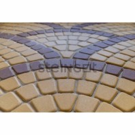 Плитка тротуарная Steingot, классика круговая, цвет: желтая