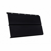 Металлический сайдинг ЭкоБрус 3D GL, Velur 0,5, цвет: 9005