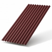 Волнистый лист Ондулин Smart, цвет: красный