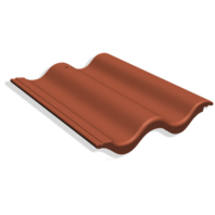 Рядовая черепица Benders Palema Benderit, цвет: красный