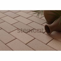 Плитка тротуарная Steingot, прямоугольник, цвет: бежевый (верхний прокрас, минифаска), 200х100х60 мм