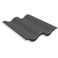 Рядовая черепица Benders Palema Benderit, цвет: тёмно-серый