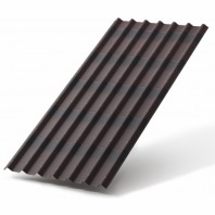 Волнистый лист Ондулин New, цвет: коричневый