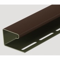 J-профиль Docke, 16 мм, L= 3000 мм, цвет: Каштан