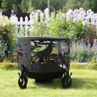 Костровая чаша Волк, Ø 600 мм