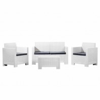 Комплект садовой мебели B:Rattan Nebraska Set 2, белый