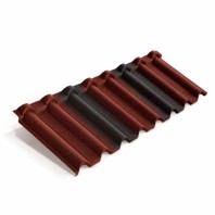 Композитная черепица Metrotile Galo Цвет: Красно-черный