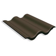Рядовая черепица Benders Palema Benderit, цвет: коричневый