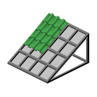 Монтаж цементно-песчаной черепицы