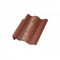 Минеральная боковая левая черепица Braas Адриа, цвет: Красный