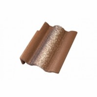 Минеральная боковая левая черепица Braas Адриа, цвет: Коричневый