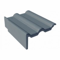 Цементно-песчаная боковая левая черепица Braas Франкфуртская, цвет: Графит