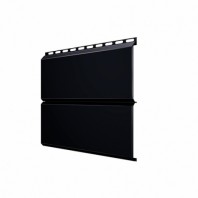 Металлический сайдинг Экобрус, GL 0,5 Velur, цвет: RAL 9005