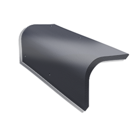 Боковая цементно-песчаная черепица Kriastak Antik, цвет: графит