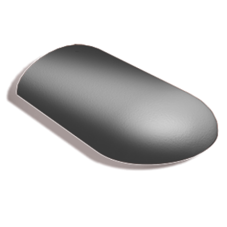 Цементно-песчаная начальная хребтовая черепица Kriastak Antik цвет: Серый