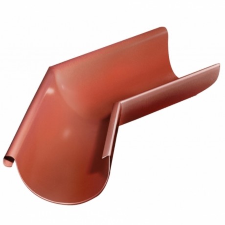 Угол желоба наружный 135°, Grand Line, Ø125 мм, Granite - double, RAL 8004