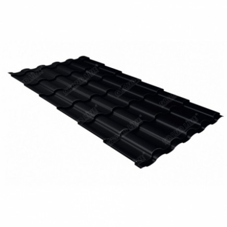 Профиль волновой Grand-Line Kredo, Rooftop Бархат, 0.5 мм, цвет: RAL 9005