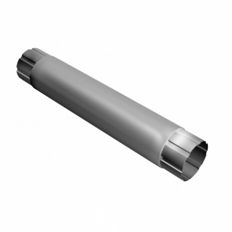 Труба водосточная Grand Line, Ø100 мм, L=1000 мм, Granite - double, RAL 9003