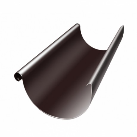 Желоб водосточный Grand Line, Ø125 мм, L=3000 мм, Granite - double, RAL 8017