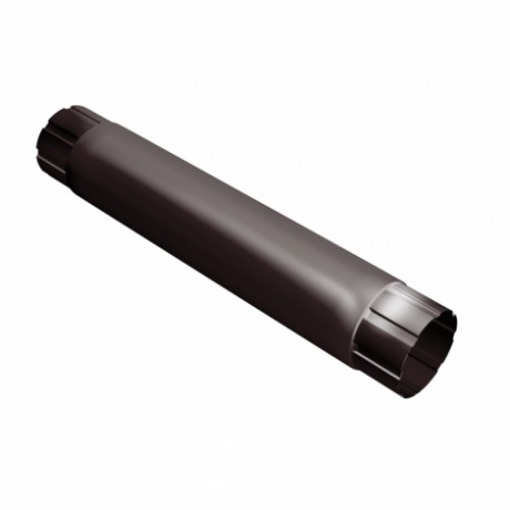 Труба водосточная Grand Line, Ø90 мм, L=1000 мм, Granite - double, RAL 8017