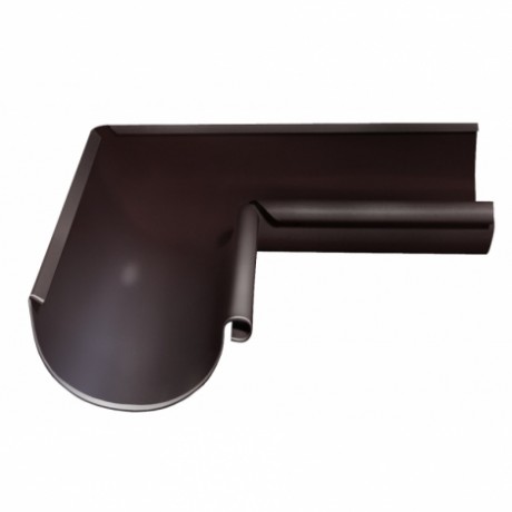 Угол желоба внутренний 90°, Grand Line, Ø125 мм, Granite - double, RAL 8017