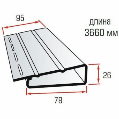 Наличник Альта-Профиль 3660 мм цвет: Коричневый