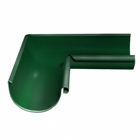 Угол желоба внутренний 90°, Grand Line, Ø125 мм, Granite - double, RAL 6005