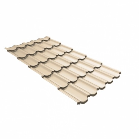 Металлочерепица Grand Line Kvinta Plus 3D, 0.5 мм, Satin, RAL 1014