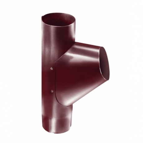 Тройник трубы, Grand Line, Ø90 мм, Granite - double, RAL 3005